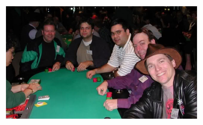 Kevin and Chris playing in the NLH event